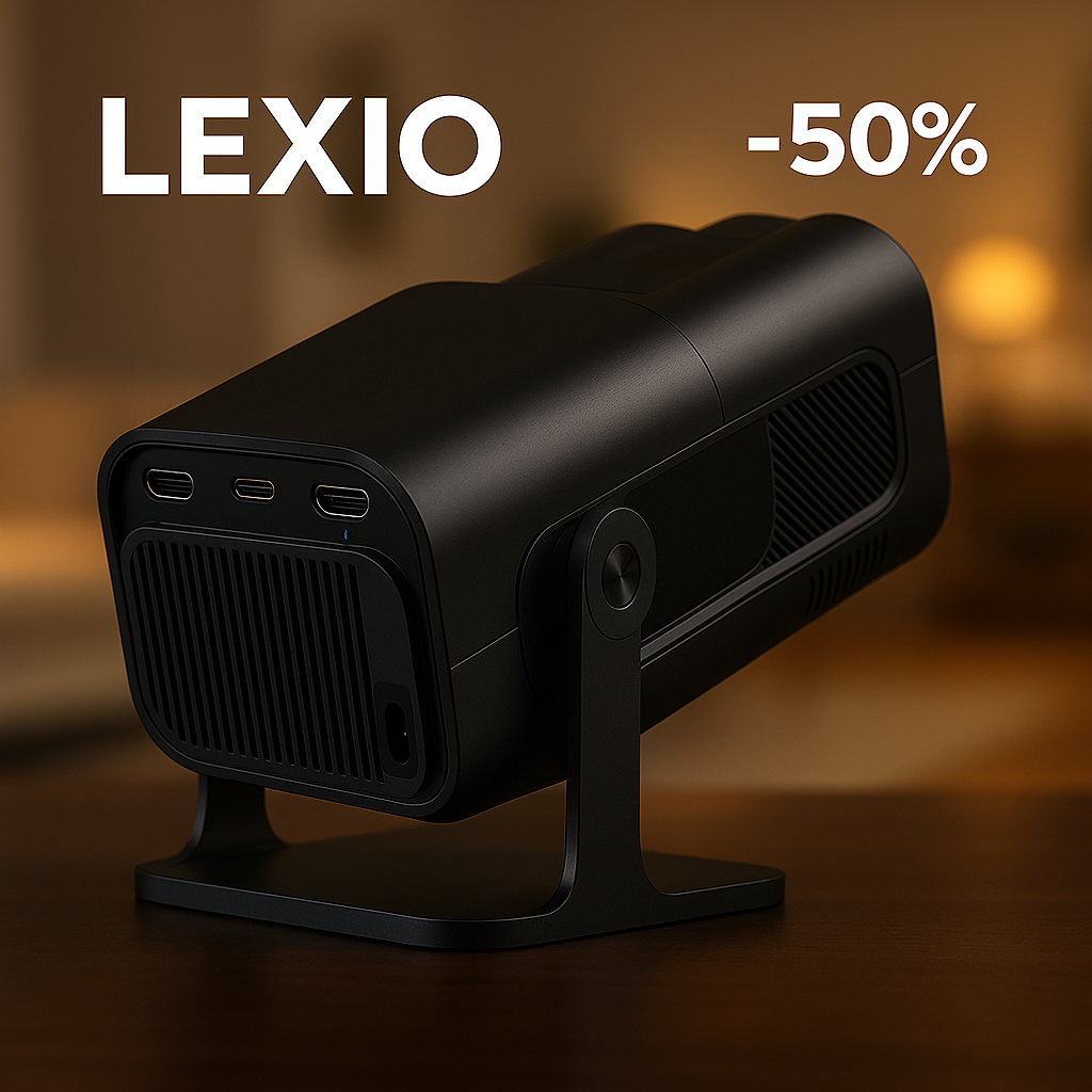 LEXIO 5K™ – Smart Projektor z Wi-Fi i Androidem